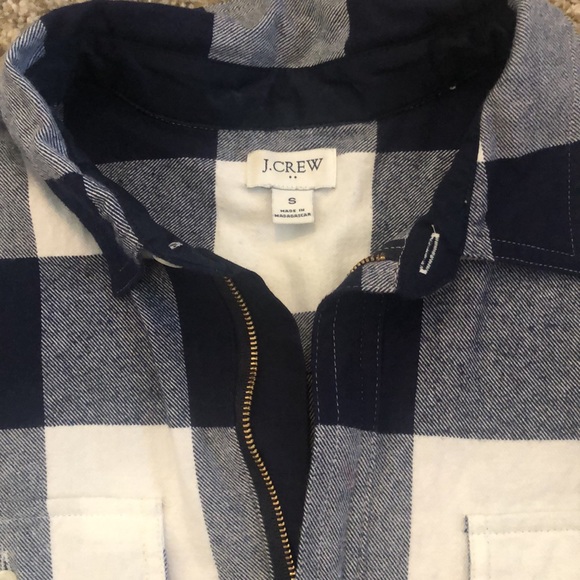 Plaid 1/2 Zip - Picture 2 of 3